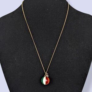 V. Colourful Ball Pendant Necklace